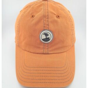 American Needle Pebble Beach Golf Cap Mens Orange Logo Adjustable Strapback Hat